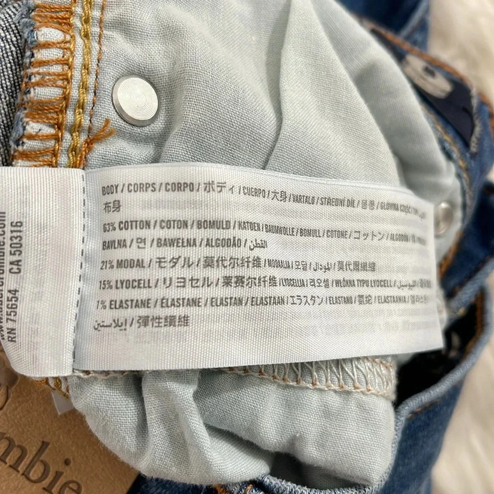 ABERCROMBIE KIDS STRAIGHT SLIM BLUE DENIM JEANS WITH POCKETS SIZE 11/12 - Picture 9 of 9